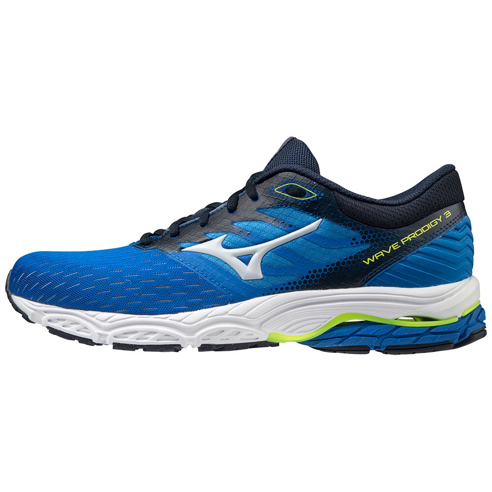 Mizuno Men's Wave Prodigy 3 Running Shoes Blue/Yellow (J1GC201020-RKH)